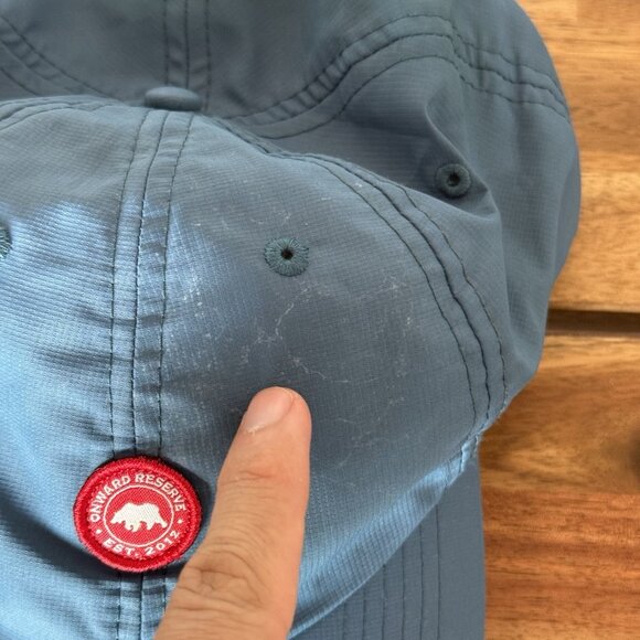 Onward Reserve Blue Red Logo Bear Baseball Cap Hat Adjustable Lightweight READ - Picture 3 of 11